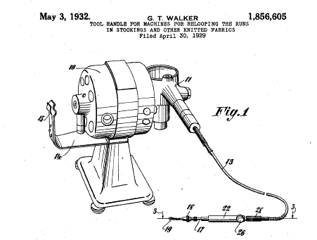 Patent laufmaschenheber