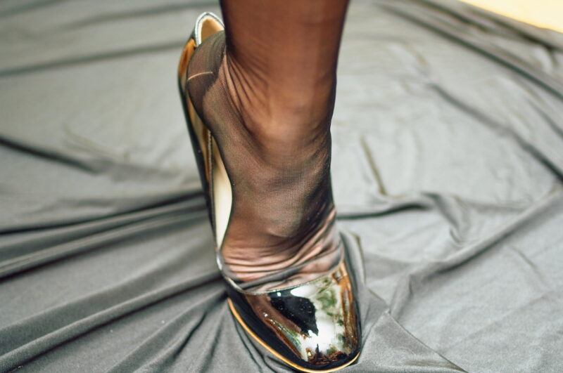 Rupert Sanderson High Heels und vintage 30 den Nahtstrümpfe