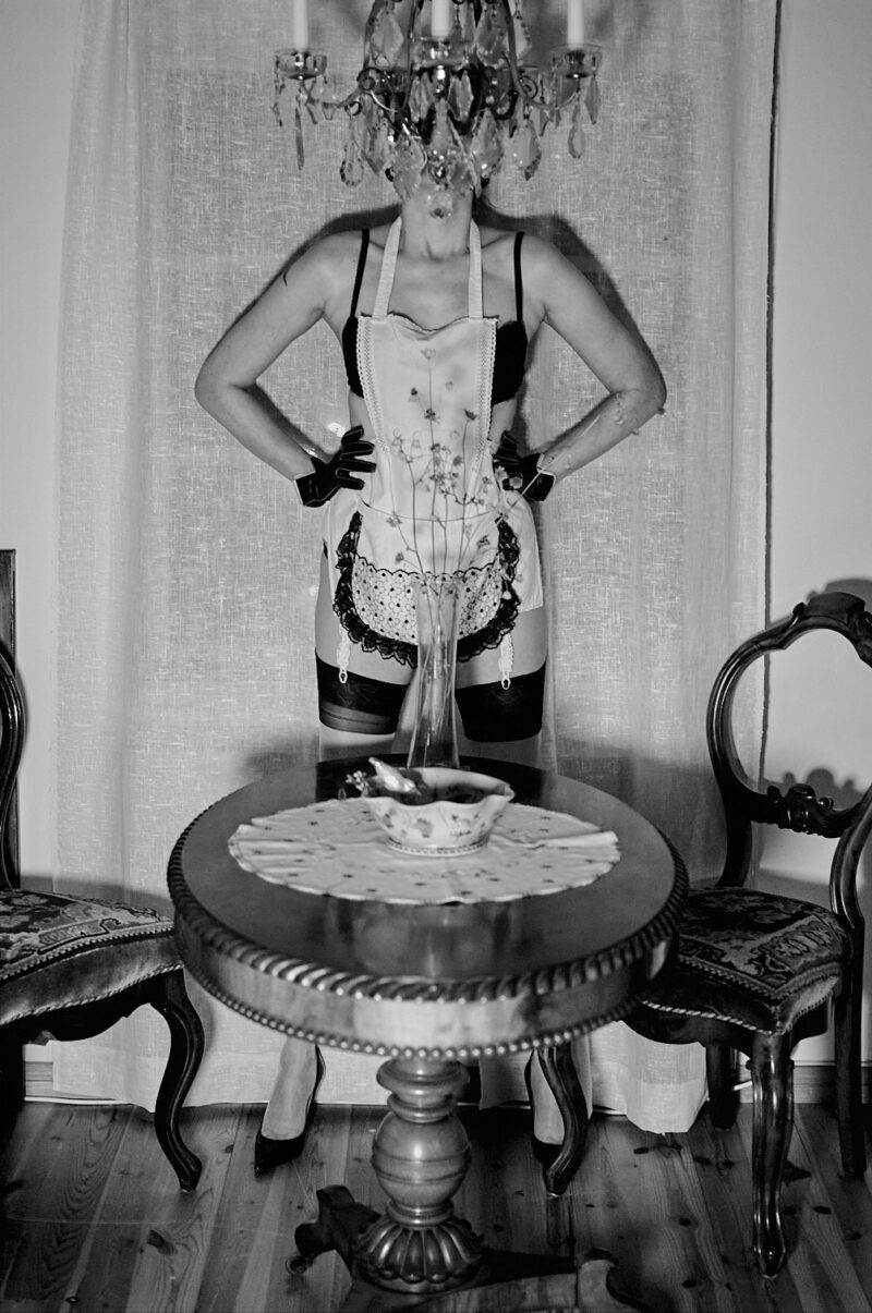 The French Maid in real Nylons