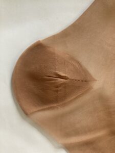 Pendelferse bei echten Nylonstrümpfen