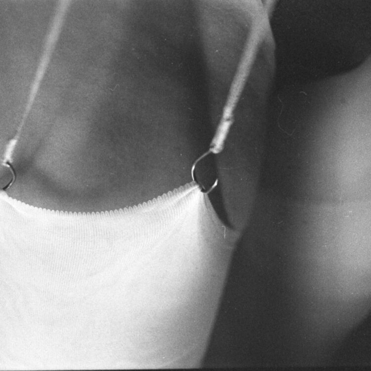 Alternative suspender - fishing hooks as suspender for nylon stockings. An more experimental photo