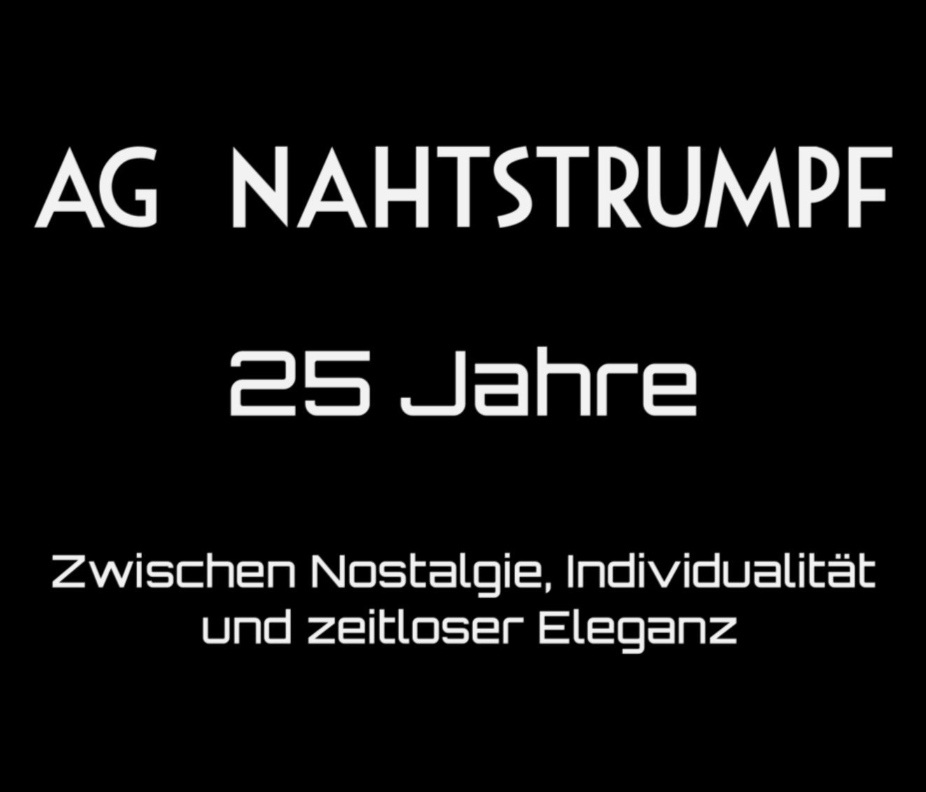 Grafik 25 jahre AG Nahtstrumpf