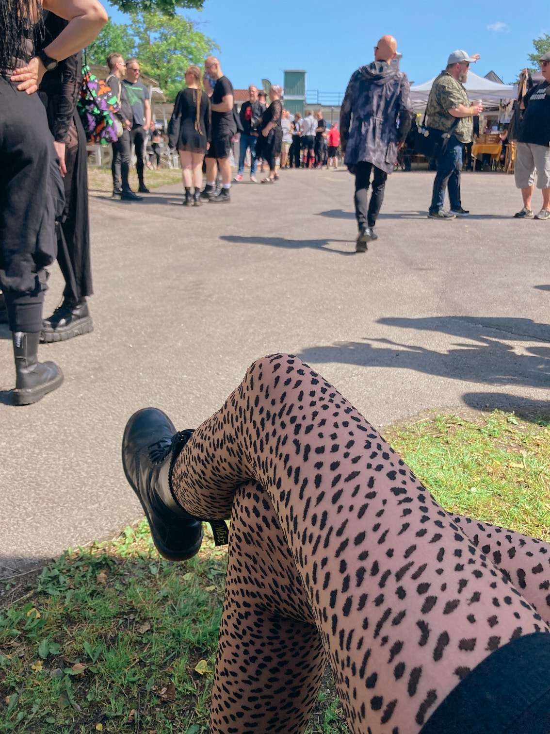 Wolford Strumpfhose im Animal look zum Subkult Festival 2025