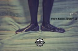 AG Nahtstrumpf seamed latex stockings, Version "comfort fit" Latex stockings, flats