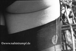 Edderitz; Nylons: Eleganti ff Nahaufnahme Doppelrand mit Abschlussloch in groß