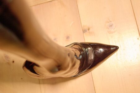 Size 39,5 Shoesize 39,5 in AG Nahtstrumpf ff seamed latex stockings